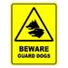 Beware Guard Dogs Sign